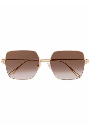 Cartier Eyewear Occhiali da sole oversize - Oro