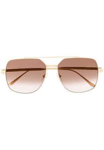 Cartier Eyewear aviator-frame gradient-lense sunglasses - Oro