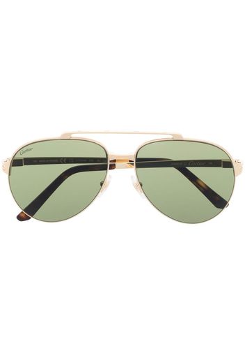 Cartier Eyewear metallic pilot-frame sunglasses - Oro