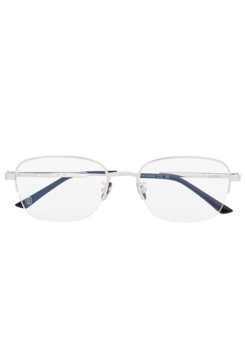 Cartier Eyewear square-frame engraved-logo glasses - Argento