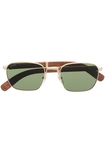 Cartier Eyewear Occhiali da sole squadrati - Oro