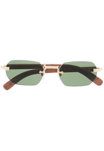 Cartier Eyewear tinted geometric-frame sunglasses - Oro