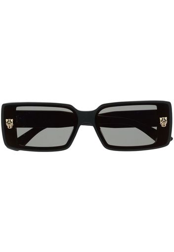 Cartier Eyewear Occhiali da sole rettangolari - Nero