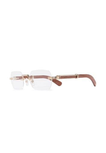 Cartier Eyewear CT0377O frameless glasses - Marrone