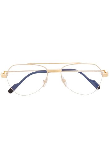 Cartier Eyewear Occhiali con montatura stile pilota - Oro