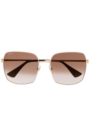 Cartier Eyewear square-frame sunglasses - Oro