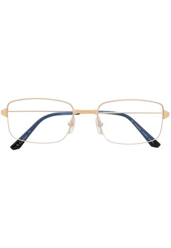 Cartier Eyewear clear-lenses rectangle-framed glasses - Oro