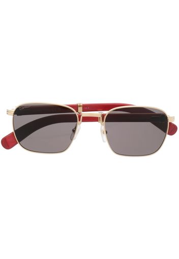 Cartier Eyewear square-frame tinted sunglasses - Rosso