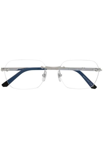 Cartier Eyewear logo-engraved frameless glasses - Argento