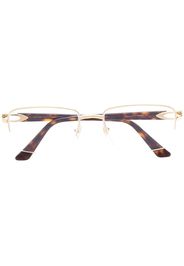 Cartier Eyewear Occhiali rettangolari tartarugati - Oro