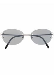 Cartier Eyewear Occhiali da sole ovali - Argento