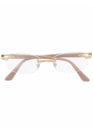 Cartier Eyewear frameless rounded glasses - Oro