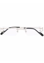 Cartier Eyewear rimless square-frame glasses - Argento