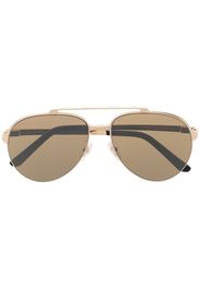 Cartier Eyewear metallic pilot-frame sunglasses - Oro