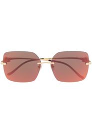 Cartier Eyewear rimless square-frame sunglasses - Oro