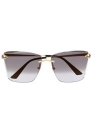 Cartier Eyewear Occhiali Panther con montatura a giorno - Oro