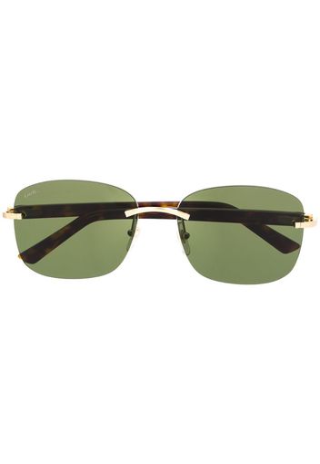 C Décor rectangular-frame sunglasses