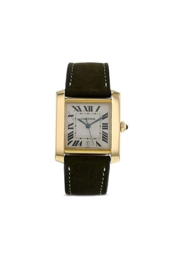 Cartier Orologio Tank Française Pre-owned anni 2000 - Bianco