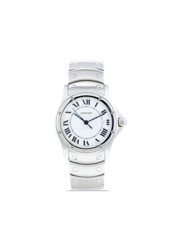 Cartier 1990 pre-owned Cougar 33mm - Bianco