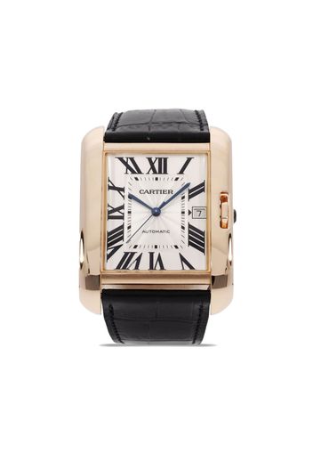 Cartier pre-owned Tank Anglaise 47mm - WHITE