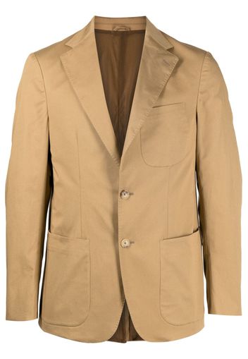 Caruso notched-lapels single-breasted blazer - Marrone