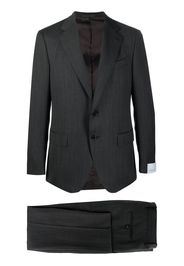 Caruso single-breasted woollen suit - Nero