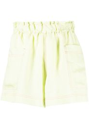 casa raki Emilia linen shorts - Verde