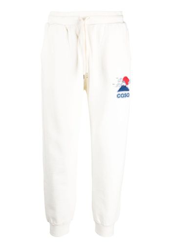 Casablanca logo-embroidered track pants - Bianco