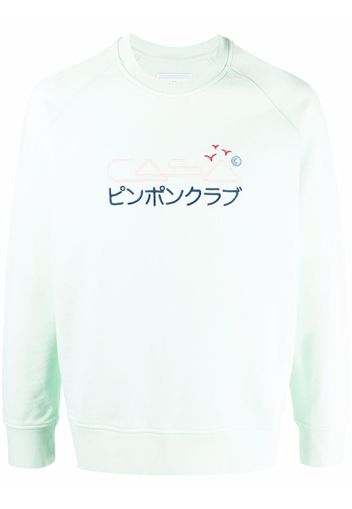 Casablanca embroidered-logo sweatshirt - Verde