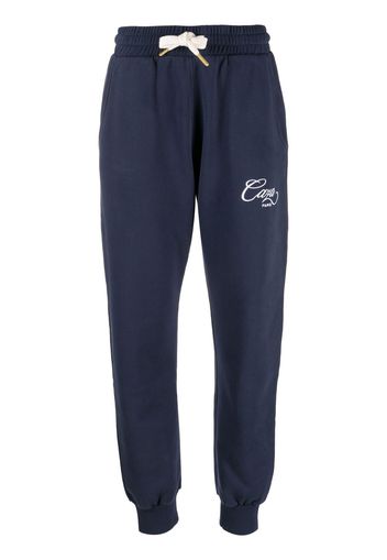 Casablanca Caza embroidered track pants - Blu