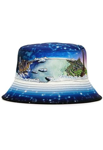 Casablanca Vol De Nuit graphic bucket hat - Blu