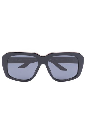 Casablanca monogram oversize-frame sunglasses - Nero