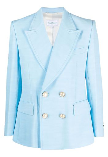 Casablanca peak-lapels double-breasted blazer - Blu