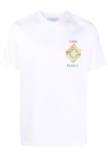 Casablanca Les Elements cotton T-Shirt - Bianco