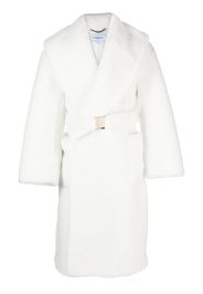 Casablanca faux-shearling robe - Bianco