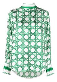 Casablanca geometric-pattern blouse - Verde