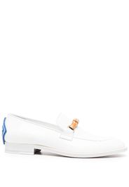 Casablanca bamboo-detail leather loafers - Bianco