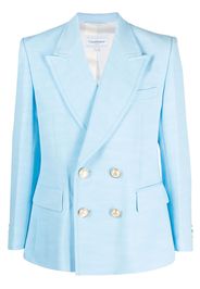 Casablanca peak-lapels double-breasted blazer - Blu