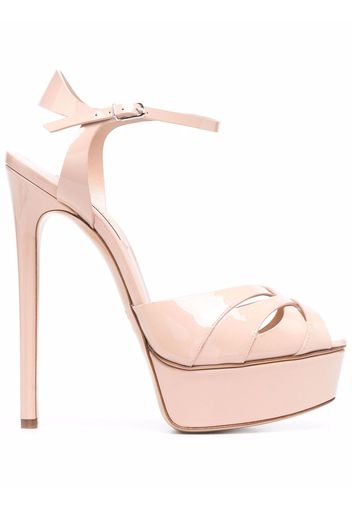 Casadei platform peep-toe sandals - Toni neutri