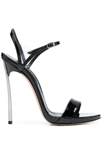 Casadei open-toe 130mm heel sandals - Nero