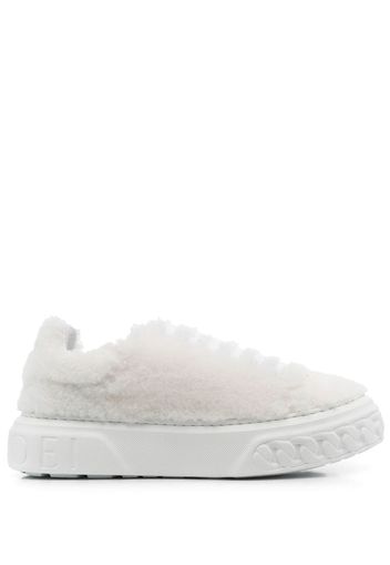 CASADEI Sneakers con shearling - Bianco