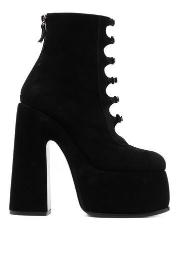 Casadei buckle-detail platform boots - Nero