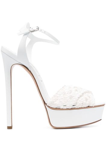 Casadei Flora Versilia 155mm platform sandals - Bianco