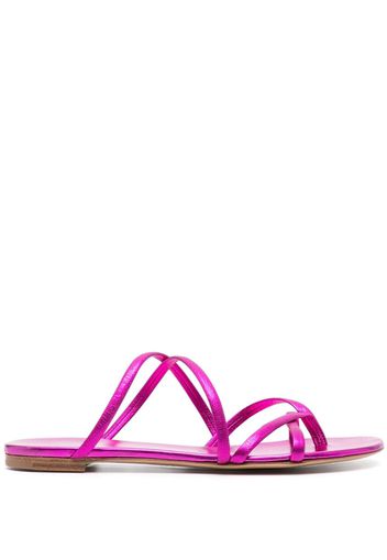 Casadei Sandali slides metallizzati - Rosa