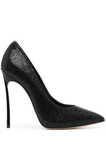 Casadei Pumps Blade 120mm con paillettes - Nero