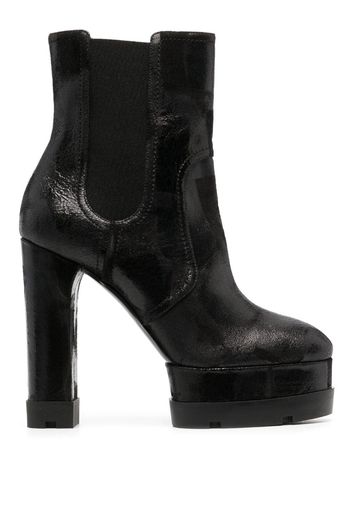 Casadei Nancy 120mm platform ankle boots - Nero