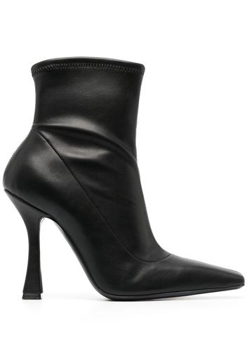 Casadei Stivali Geraldine 100mm in pelle - Nero