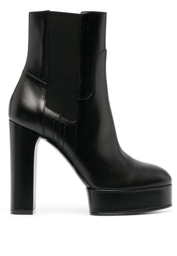 Casadei Stivali Betty con plateau 110mm - Nero