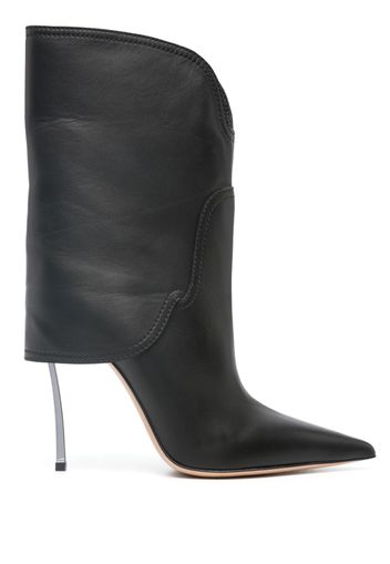 Casadei 100mm leather boots - Nero