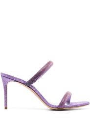 Casadei Julia Hollywood 90mm glitter mules - Viola